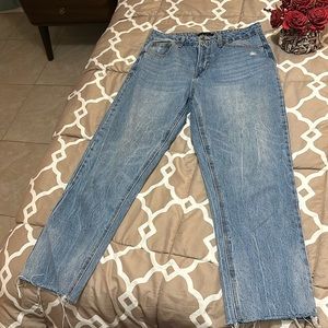 Forever 21 high rise wide leg jeans